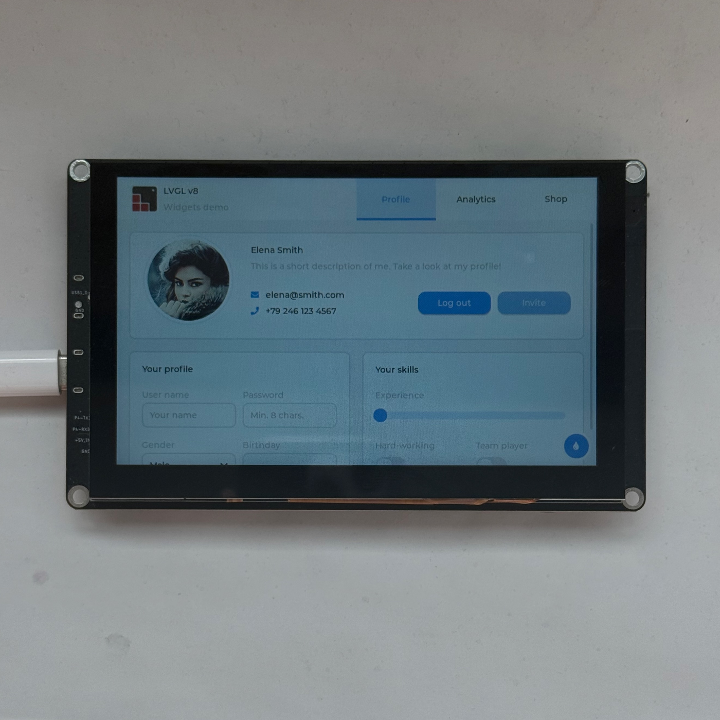 Elecrow CrowPanel Advance 5.0 (ESP32-P4) board