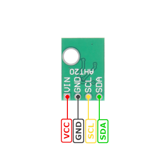 AHT20 Temperature and Humidity Sensor pinout