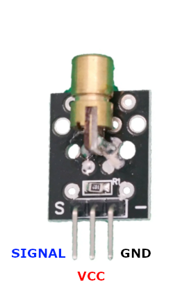 KY-008 Laser Transmitter Module pinout