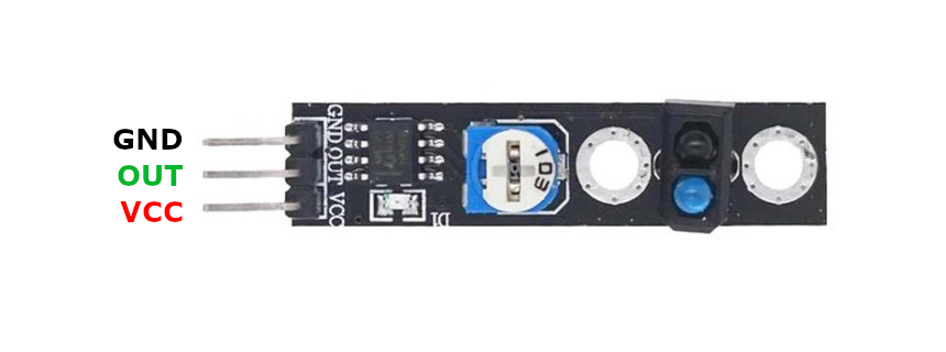 KY-033 Line Tracking Sensor Module pinout