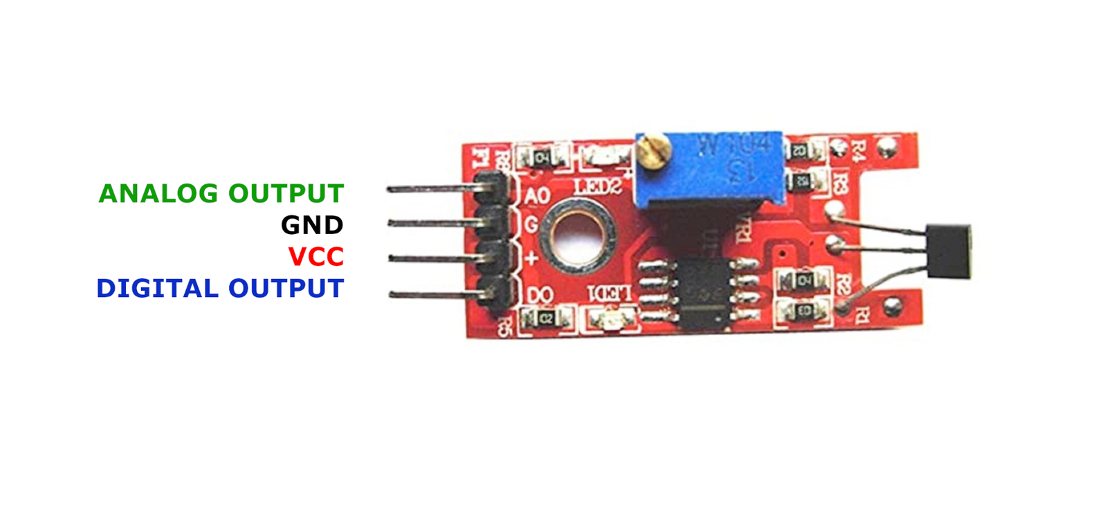 KY-036 Metal Touch Sensor Module pinout