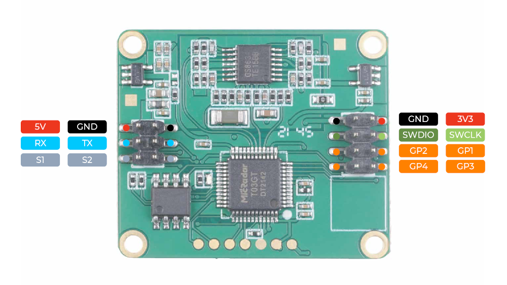 MR24HPB1 Human Presence Radar Sensor pinout
