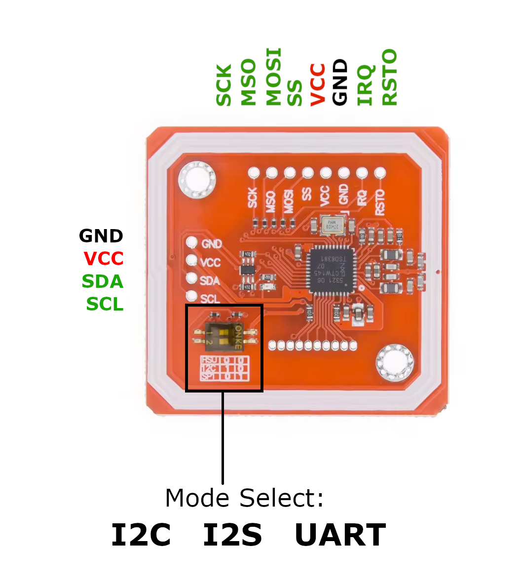 PN532 NFC Module pinout