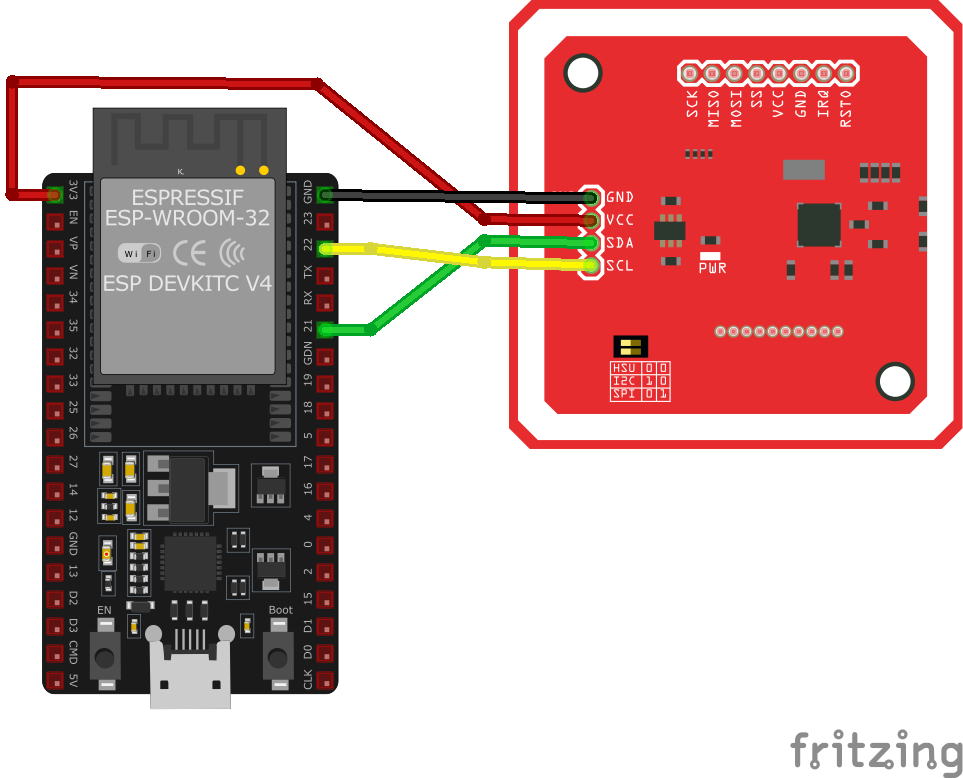 PN532 NFC Module wiring option 3