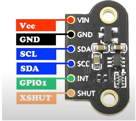 TOF400C Time-of-Flight Sensor pinout